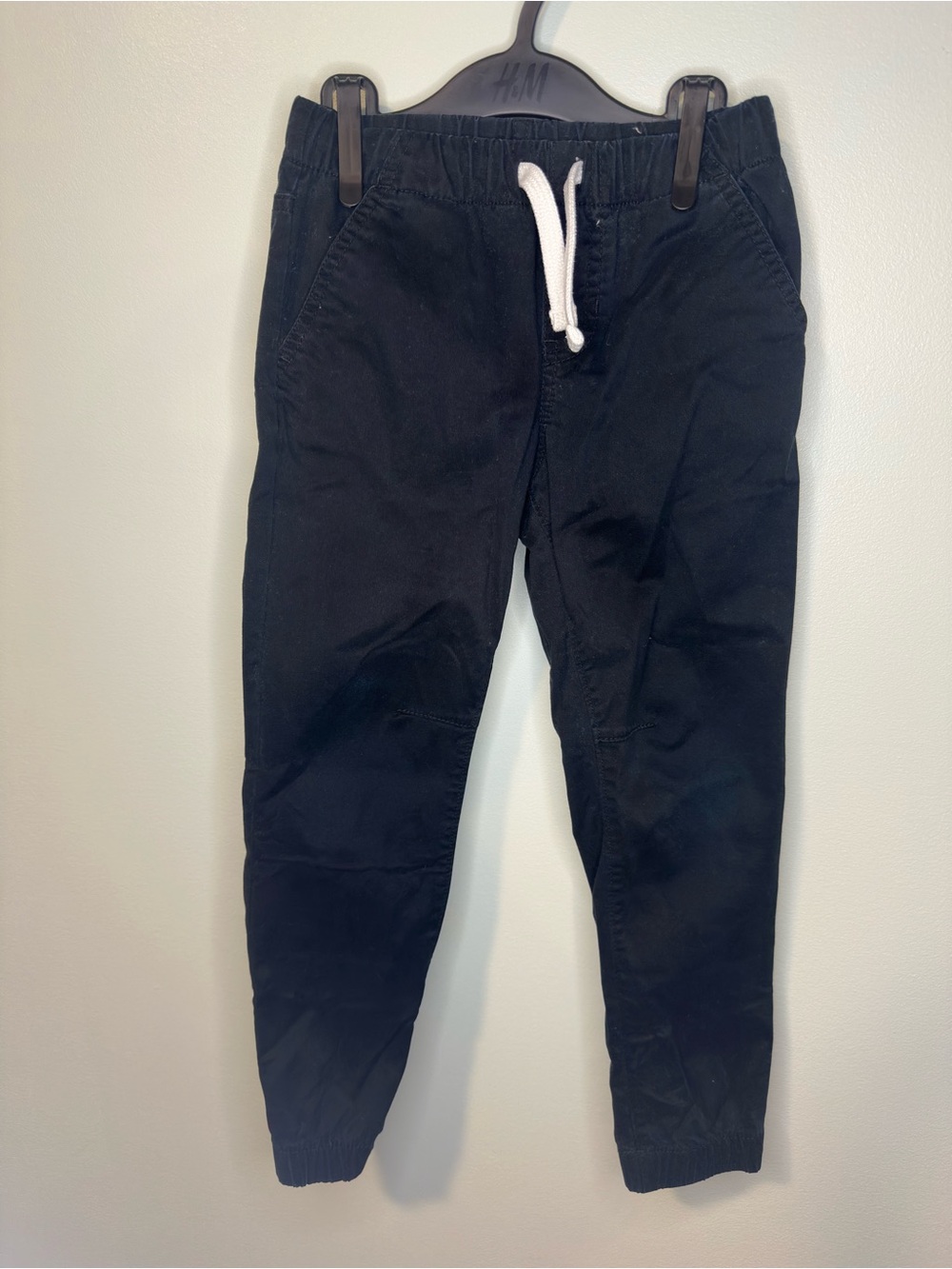 Cat & Jack Kids Stretch Moto Jogger Pants Black Drawstring 5T